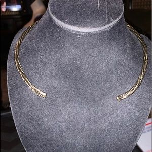 Silver Interwoven backwards Necklace